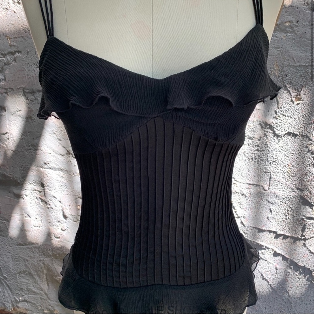 Diane Von Furstenberg Black Silk Camisole